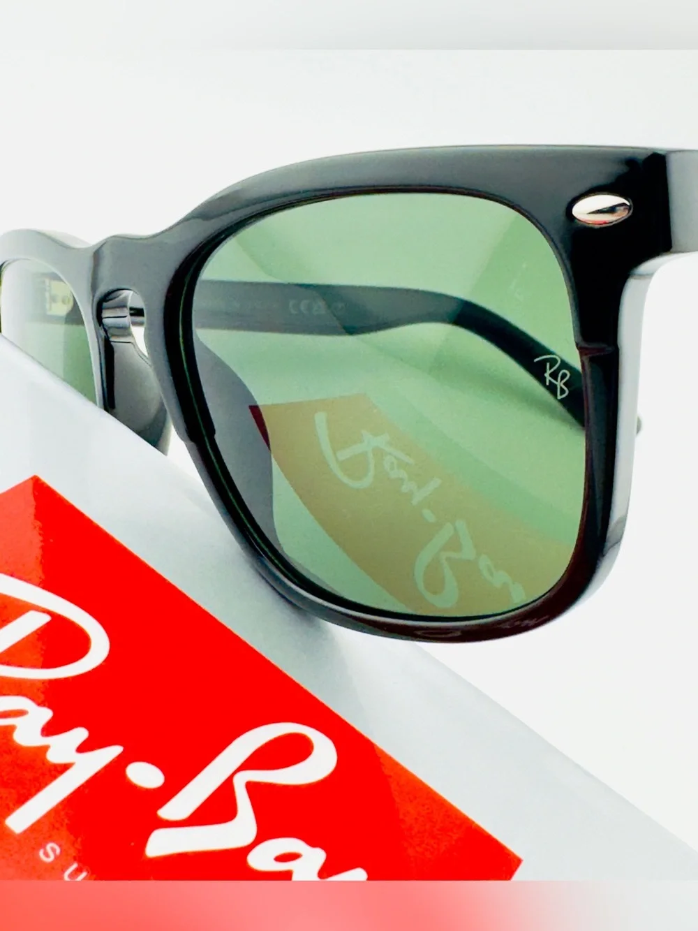 Ray-Ban Steve Sunglasses RB4487 Polished Black Frame with Dark Green Lenses